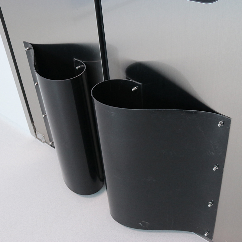 Puerta contra la colisión bidireccional de acero inoxidable