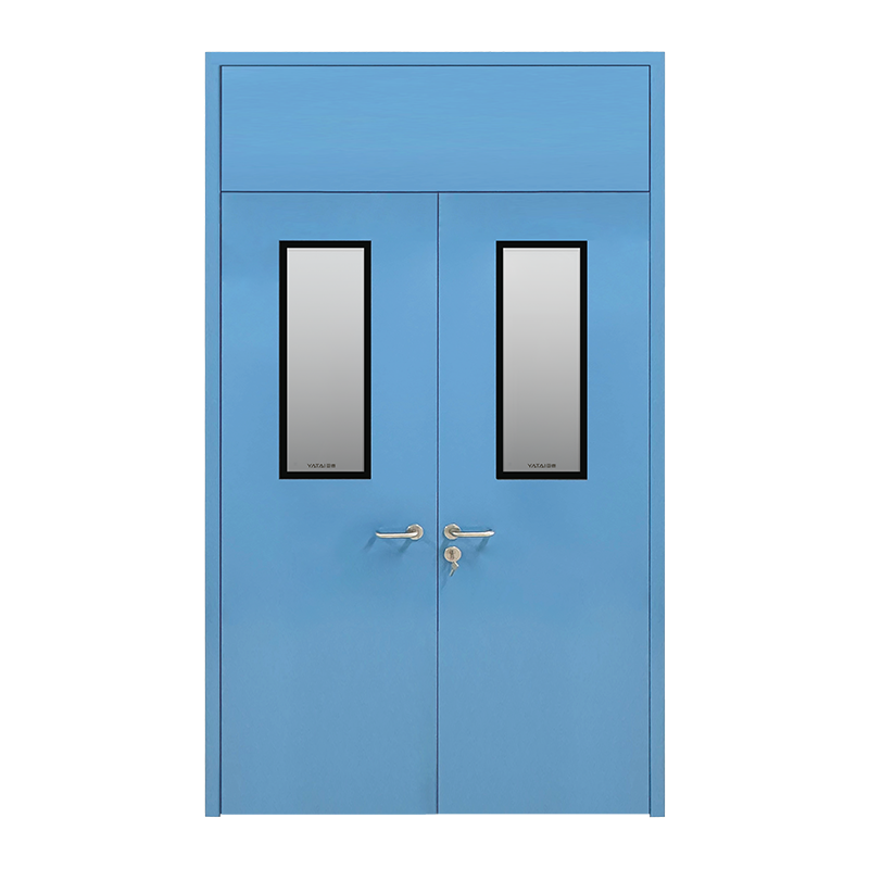 Puerta limpia de acero pintado de marco plano