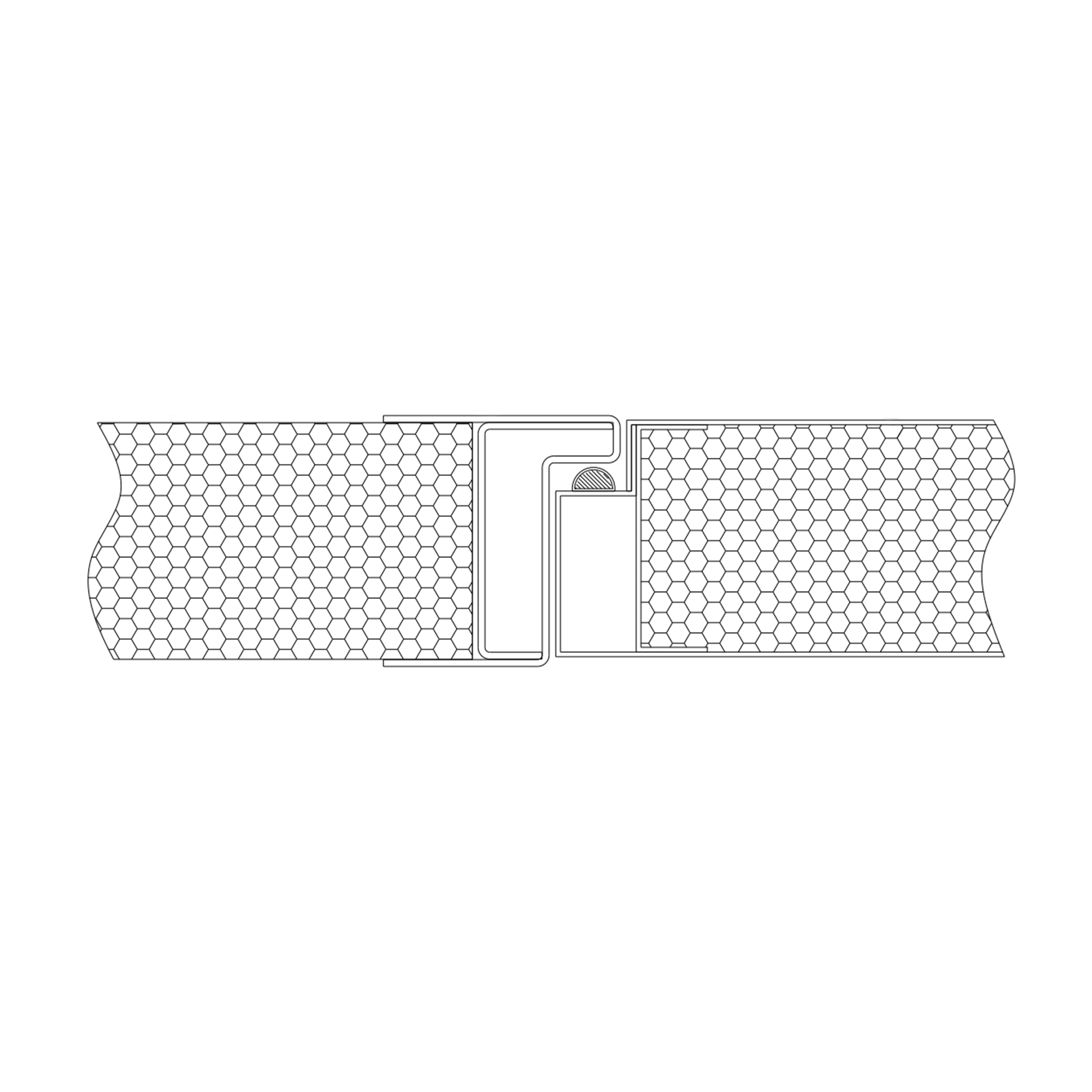 Puerta limpia de acero tipo marco rodeado