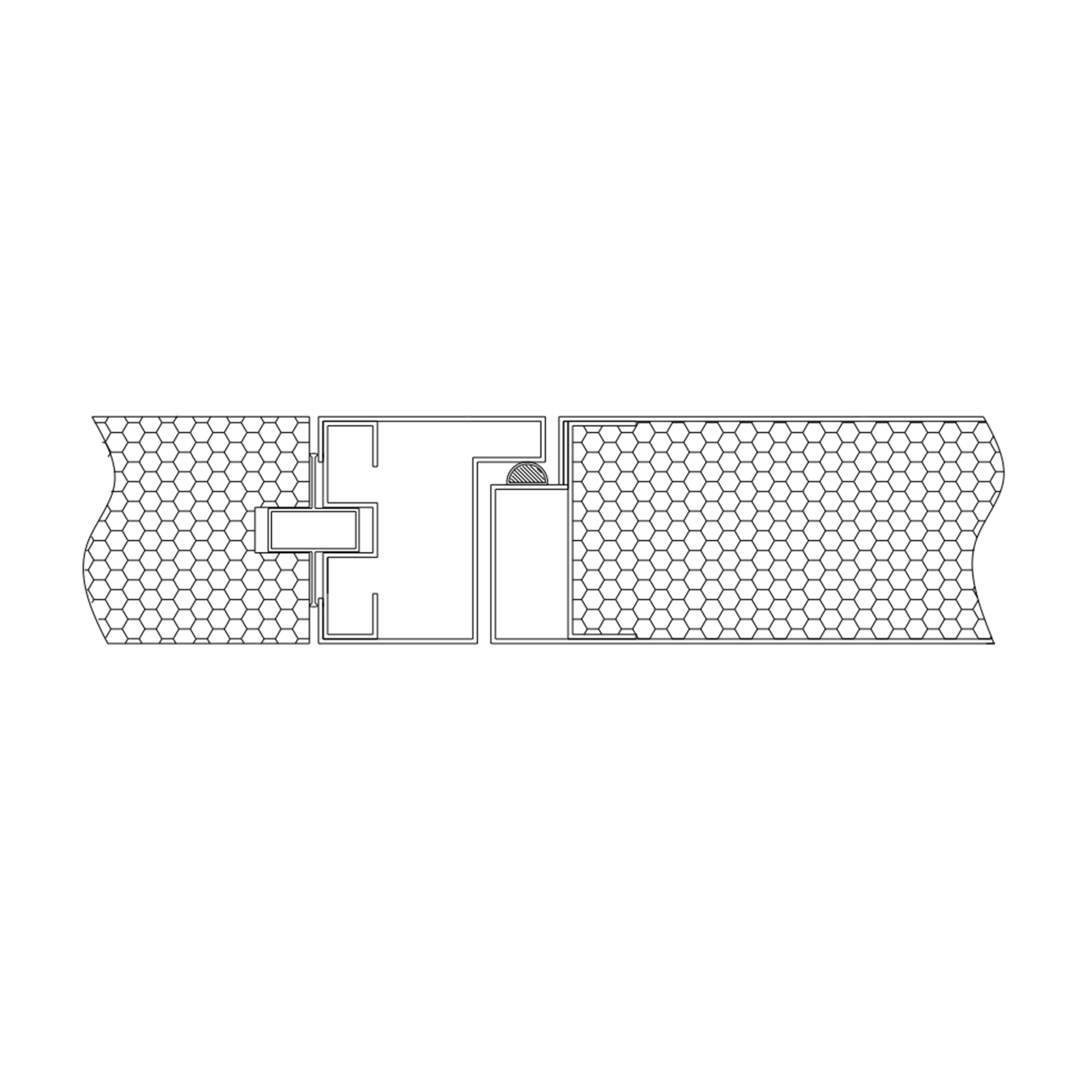 Puerta limpia de acero pintado de marco plano