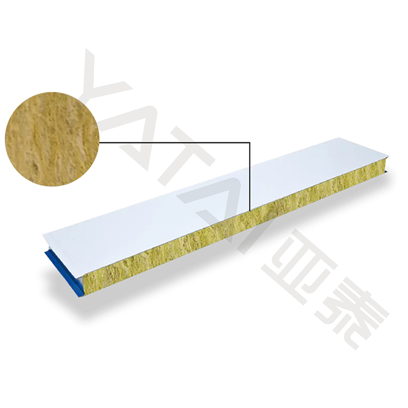 Panel sándwich de lana de roca hecho a máquina